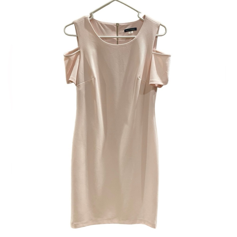 Tommy Hilfiger Cold Shoulder Pink Dress